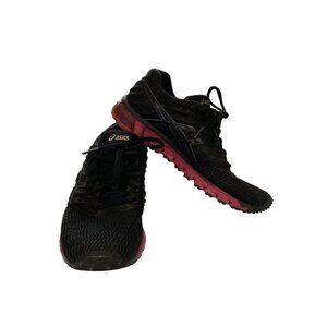 Asics Gel-Quantum 180 Men's Size 7.5 Black Red Running sneaker Shoes NO INSOLES